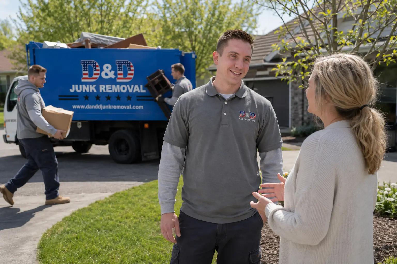 D&D Junk Removal crew in Killingly, CT